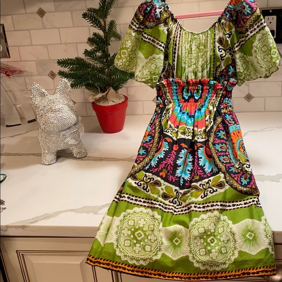 GIRLS TRIBAL PRINT DRESS OR TOP - Picture 4 of 5